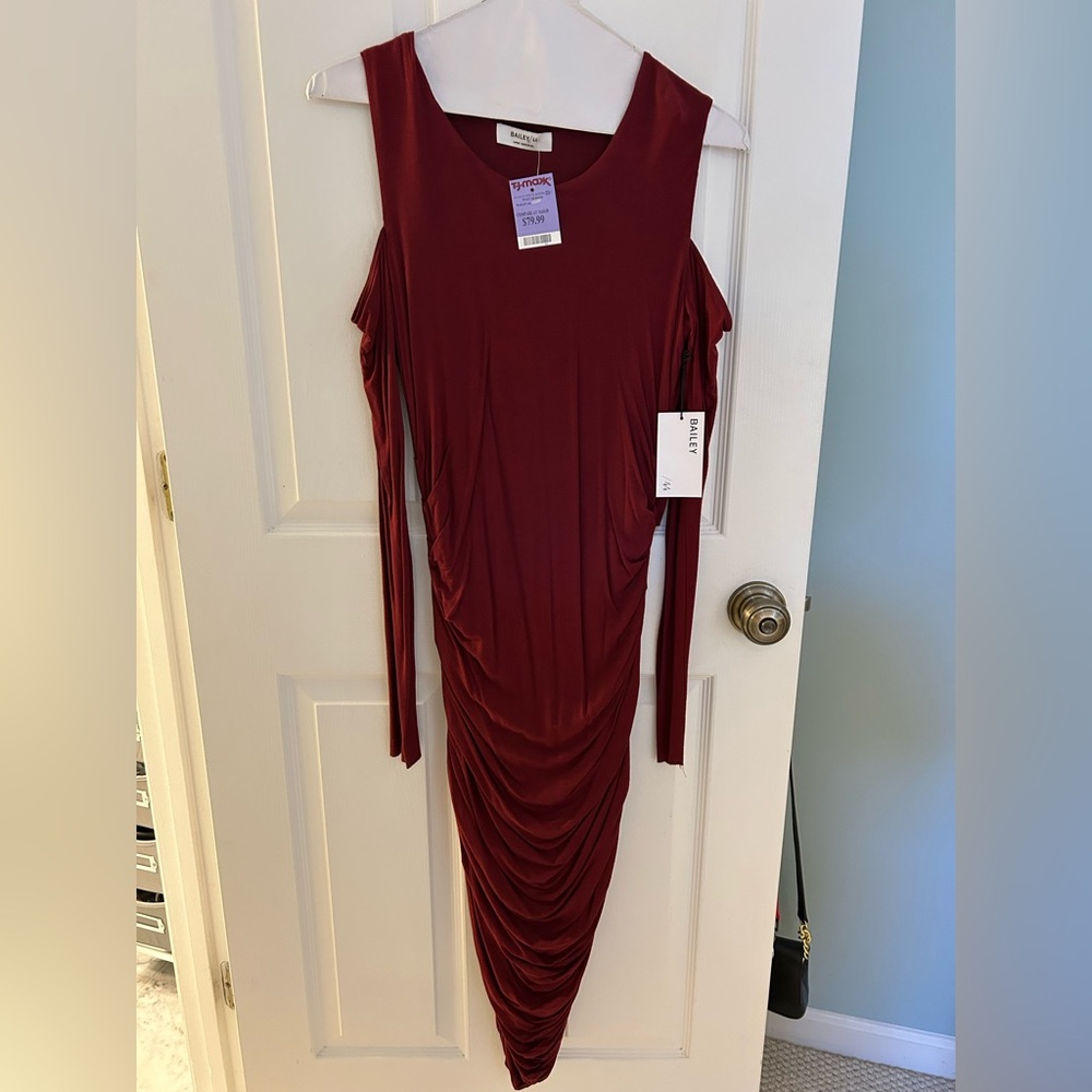Bailey 44 Women's Long Sleeve Burgundy Dress